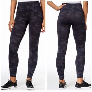 Spanx Look at Me Now Leggings in Black Camo 2X